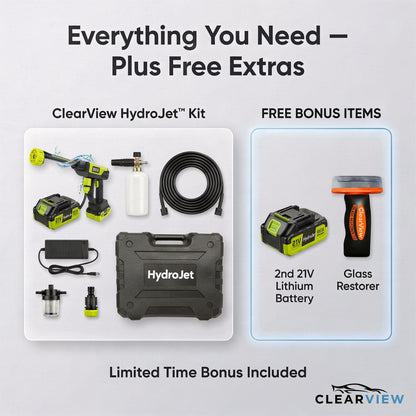 ClearView HydroJet™ Cordless Power Cleaning Kit