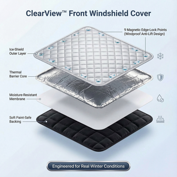 ClearView™ Premium Magnetic Windshield Cover