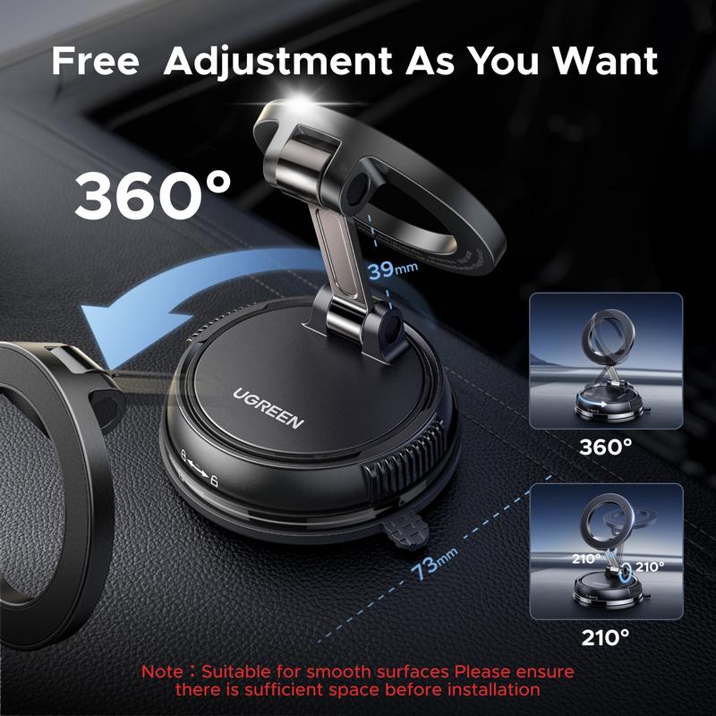ClearMount 360° Magnetic Suction Phone Holder