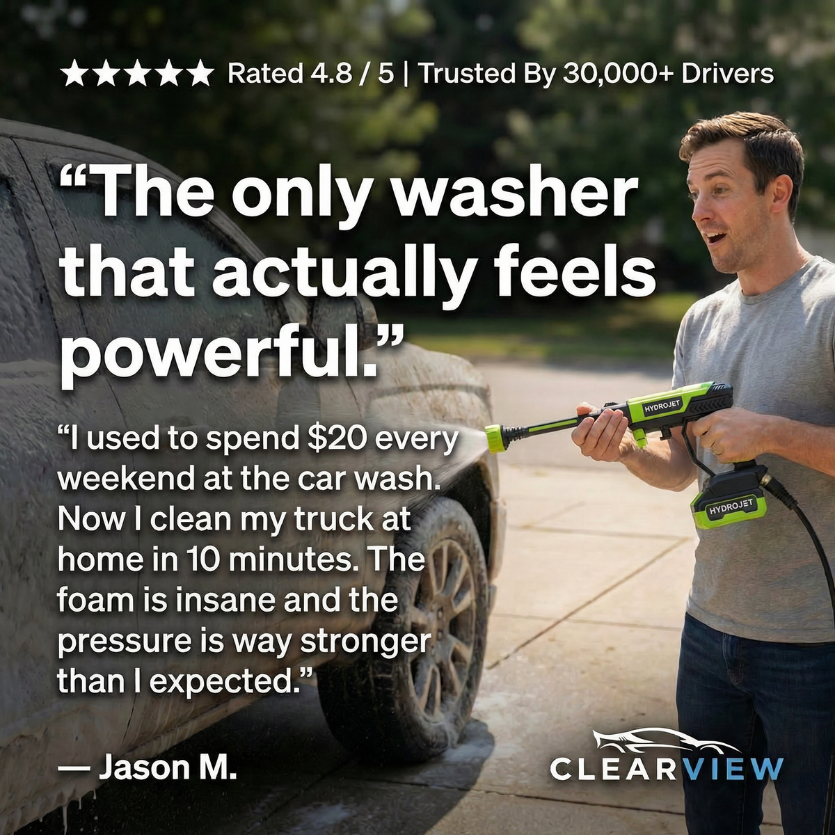 ClearView HydroJet™ Cordless Power Cleaning Kit