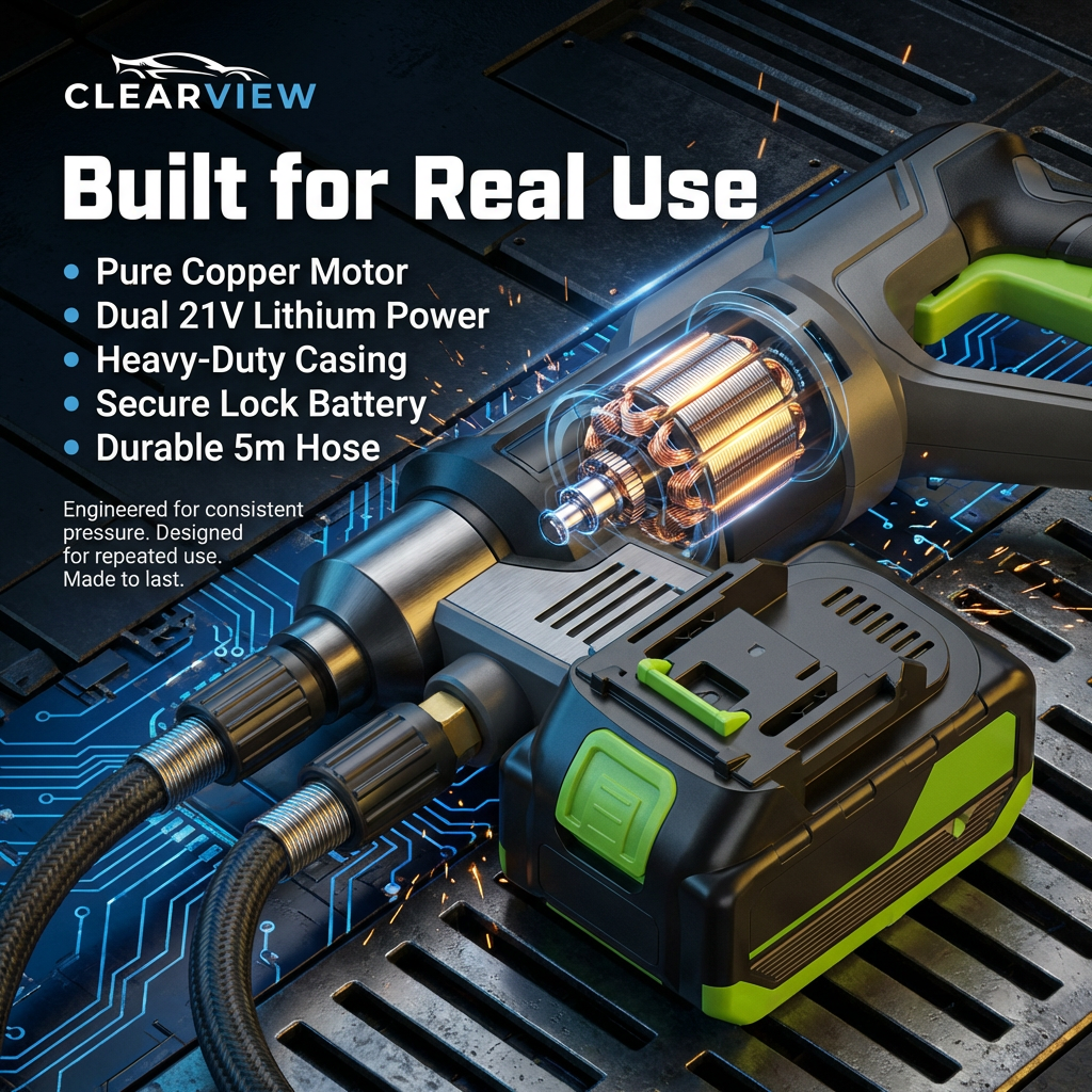 ClearView HydroJet™ Cordless Power Cleaning Kit