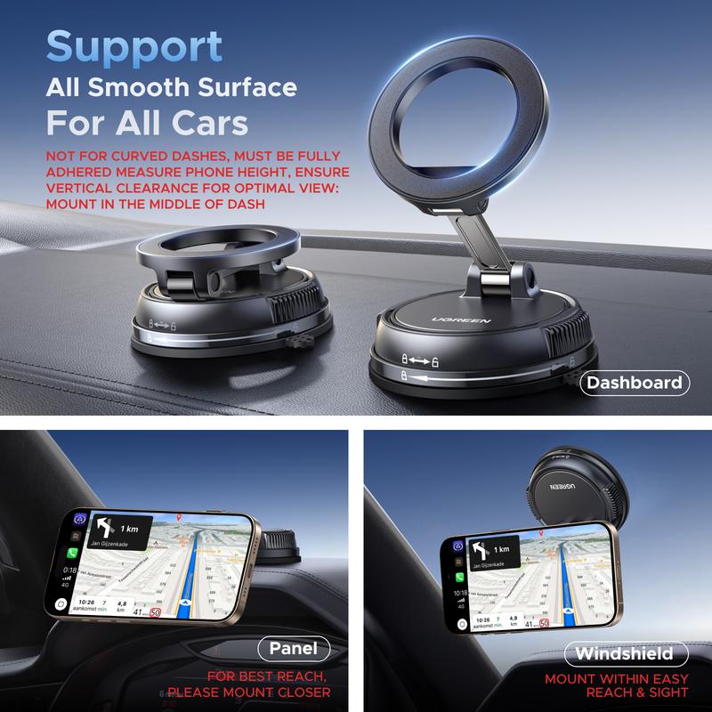 ClearMount 360° Magnetic Suction Phone Holder